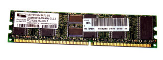 256 MB DDR-RAM 184-pin PC-2100R  CL2.5  Registered-ECC ProMOS V827432U24SATL-B0