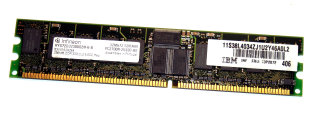 256 MB DDR-RAM 184-pin PC-2700R Registered-ECC  CL2.5  Infineon HYS72D32300GBR-6-B   FRU 73P2872