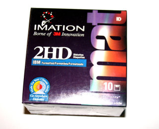 3,5" (3.5 Zoll) HD-Disketten (10 Stück) DS,HD  1,44 MB Floppydisk  3M Imation 2HD   Neu und versiegelt