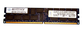 4 GB DDR2-RAM 240-pin Registered ECC 2Rx4 PC2-3200P Nanya NT4GTT72U4PB0UV-5A