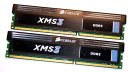 8 GB DDR3-RAM (2x4GB) 240-pin PC3-10600U XMS3-Memory Corsair CMX8GX3M2A1333C9 1.5V ver8.11