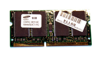 64 MB SO-DIMM PC-100 SD-RAM Laptop-Memory Samsung KMM464S824CT1-FHQ