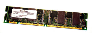 64 MB SD-RAM 168-pin PC-100U non-ECC CL2  Infineon HYS64V8301GU-8-C2
