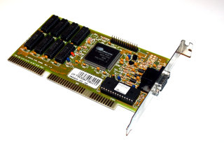 ISA-Videocard  Cirrus Logic CL-GD5422-80QC-C   1MB VideoMemory   for MS-DOS/Windows 3.11