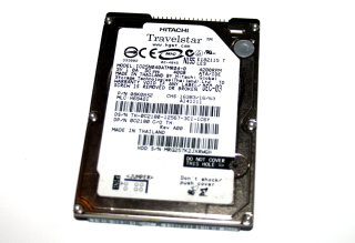 40 GB IDE - Festplatte 2,5" 44-pin Notebook-HDD  Hitachi Travelstar IC25N040ATMR04-0