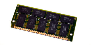 16 MB Simm 30-pin 70 ns  9-Chip Parity 16Mx9  Chips: 9x Toshiba TC5116100J-70 (Modulhöhe: 37 mm)