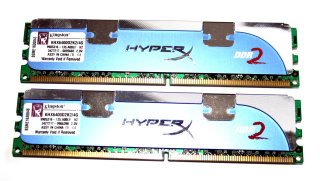 4 GB DDR2-RAM-Kit 240-pin PC2-6400U non-ECC HyperX 2,0V  Kingston KHX6400D2K2/4G   9905316