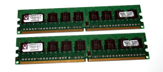 1 GB DDR2-RAM (2x512MB) 240-pin ECC-Memory PC2-4200E  Kingston KVR533D2E4K2/1G   9905260