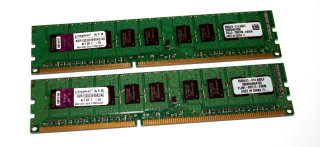 4 GB DDR3 RAM (2 x 2 GB) 240-pin PC3-10600E ECC-Memory Kingston KVR1333D3E9SK2/4G  9965413