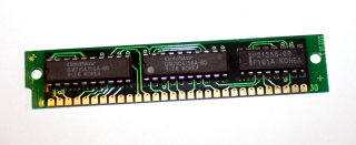 256 kB Simm 30-pin Parity 80 ns 3-Chip Chips: 2x Goldstar GM71C4256A-80 + 1x Intel P21256-8