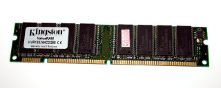 256 MB SD-RAM PC-133U non-ECC  CL2  Kingston KVR133X64C2/256   single sided