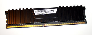 8 GB DDR4-RAM 288-pin 1,2V PC4-19200 non-ECC DDR4-2400 CL16  Corsair CMK8GX4M1A2400C16  Vengeance LPX ver3.31
