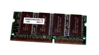 64 MB SO-DIMM 144-pin SD-RAM PC-66  3,3V  Hyundai GMM2649228CTG-10K  IBM FRU: 10L1227