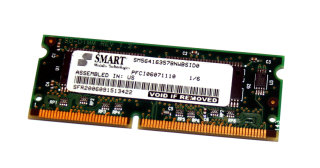 128 MB SO-DIMM 144-pin SD-RAM PC-133   Smart Modular SM564163578NWBSID0