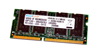 256 MB SO-DIMM PC-133  CL3 SD-RAM Laptop-Memory Dane-Elec SP133-064323J