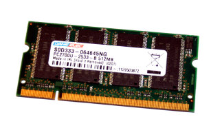 512 MB DDR-RAM 200-pin SO-DIMM PC-2700S  Dane-Elec SOD333-064645NG