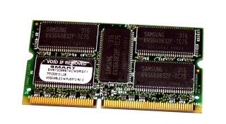 64 MB SO-DIMM 144-pin PC-133 ECC SD-RAM  Smart Modular SM572088574CW3RSF1