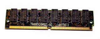 32 MB FastPageMode-RAM 60 ns 72-pin PS/2 Memory  Texas Instruments TM893CBK32-60