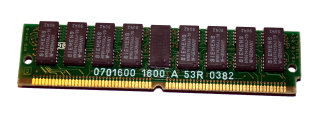 2 MB FPM-RAM mitParity 85 ns 72-pin PS/2-Simm Memory Chips: 16x Siemens HYB514256AJ-70 + 2x IBM 23F7233 53 70   g0101