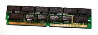2 MB FPM-RAM mi tParity 85 ns 72-pin PS/2-Simm Memory Chips: 16x Siemens HYB514256BJL-70 + 8x OKI M51C256A-70   g0101