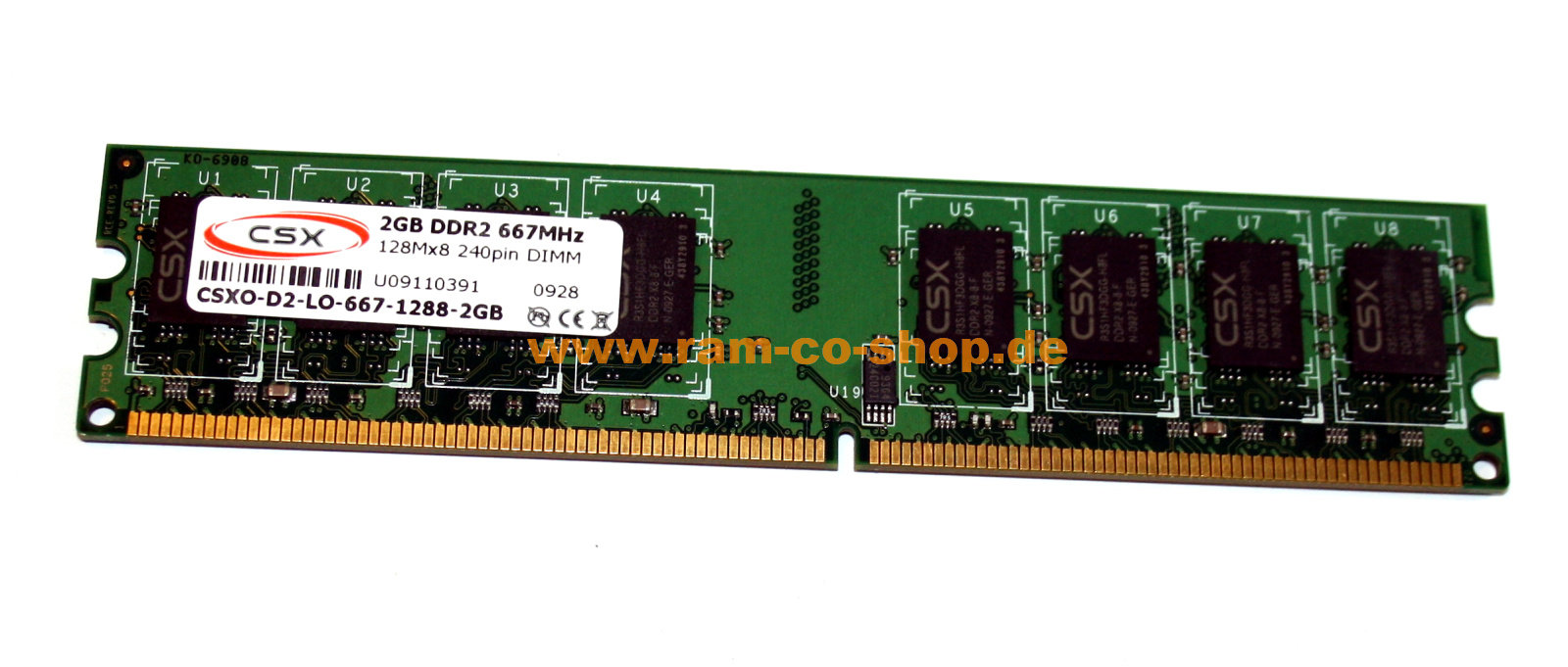 2 GB DDR2-RAM 240-pin PC2-5300U non-ECC CL5 'CSX CSXO-D2-LO-667-1288-, €  3,49