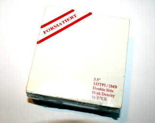 3,5" (3.5 Zoll) HD-Disketten (10 Stück) DS,HD Floppydisks, 1,44 MB formatiert,  NoName   Neu und versiegelt