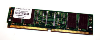 64 MB EDO-RAM 72-pin PS/2 non-Parity 50ns 3.3V/5V  Chips: 8x Micron 4LC16M4H9-5 D