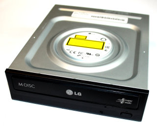 Super Multi DVD Brenner HL Data Storage GH24NSB0 M-Disc, SATA, schwarz