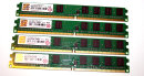 4 GB DDR-RAM Kit (4 x 1GB) PC2-5300U nonECC   Transcend...