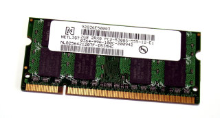 2 GB DDR2-RAM 200-pin SO-DIMM PC2-5300S CL5  Netlist NL8256421207F-D53MHC