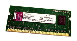 2 GB DDR3-RAM 204-pin SO-DIMM PC3-6400S  Kingston KVR800D3S8S6/2G