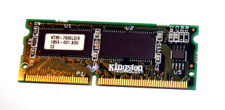 8 MB EDO SO-DIMM 60ns 144-pin Laptop-Memory  Kingston KTM-760ELD/8