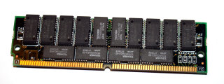 32 MB FPM-RAM Parity 60 ns PS/2-Simm Chips:16x Micron MT4C4M4B1DJ-6 + 8x Toshiba TC514100ASJ-60