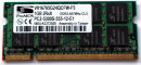 1 GB DDR2 RAM 200-pin SO-DIMM PC2-5300S  2Rx8 ProMOS V916765G24QCFW-F5