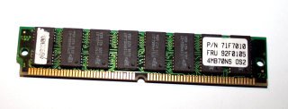 4 MB FPM-RAM mit Parity 70 ns 72-pin PS/2 Memory IBM P/N 71F7010   FRU 92F0105