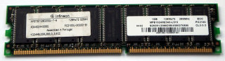 1 GB ECC DDR-RAM  PC-2100U Infineon HYS72D128020GU-7-A