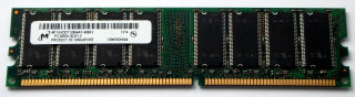 1 GB DDR RAM 184-pin PC-3200U non-ECC   Micron MT16VDDT12864AY-40BF2