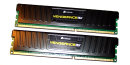 4 GB DDR3 RAM (2x 2GB) PC3-12800U CL9  Vegeance LP...