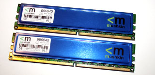4 GB DDR2-RAM (2 x 2GB) 240-pin PC2-6400U non-ECC CL4 (2,05 V) Mushkin 996640