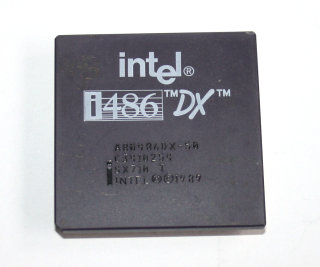 Intel 80486DX-50 Prozessor (SX710, 168-pin ceramic PGA, 50 MHz) 
