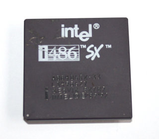 Intel 80486SX-33 Prozessor (168-pin ceramic PGA, 33 MHz)   SL enhanced version