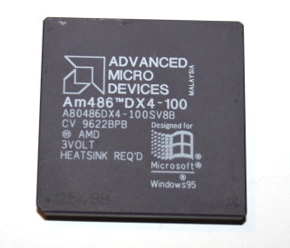 AMD 80486DX4-100 Prozessor (A80486DX4-100SV8B, 168-pin ceramic PGA, 100 MHz)  Low Power Features