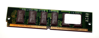 4 MB FPM-RAM 1Mx36 mit Parity 70 ns 72-pin PS/2-Simm  OKI MSC2350-70YS12A   (IBM: 71F7010)