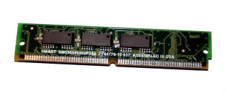 16 MB FPM-RAM with Parity 4Mx36, 72-pin PS/2 Memory 60 ns Smart Modular SM536044002P3S6