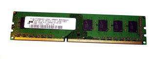 2 GB DDR3-RAM 240-pin 2Rx8 PC3-10600U non-ECC Micron MT16JTF25664AY-1G4D1
