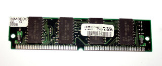 32 MB EDO-RAM 72-pin PS/2 non-Parity 60ns 3.3V  Chips:4x LG Semicon GM71V65803AT-6J