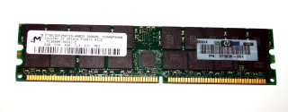2 GB DDR-RAM 184-pin PC-3200R  CL3  Registered-ECC  Micron MT36VDDF25672G-40BD2