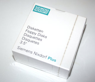 3,5" (3.5 Zoll) HD-Disketten (10 Stück) DS,HD Floppydisks, 1,44 MB unformatiert,  Siemens Nixdorf Plus   Neu und versiegelt