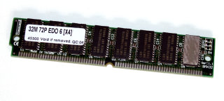 32 MB EDO-RAM  non-Parity 60 ns 72-pin PS/2  Chips:16x LG Semicon GM71C17403CT6