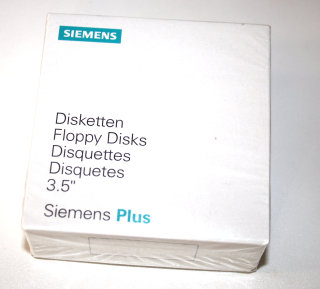 3,5" (3.5 Zoll) HD-Disketten (10 Stück) DS,HD Floppydisks, 1,44 MB unformatiert,  Siemens Nixdorf Plus   Neu und versiegelt